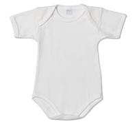 Ellepi AF801NR Body Americano Lana/Cotone Mezza Manica, Bianco, Taglia 6 Mesi