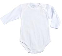 Ellepi AF809NR Body Americano Lana/Cotone Manica Lunga, Bianco, Taglia 3 Mesi