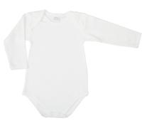 Ellepi AF890NR Body Americano Cotone Garzato Manica Lunga, Bianco, Taglia 12 Mesi, 1 pezzo