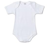 Ellepi AF891NR Body Americano Cotone Garzato Mezza Manica, Bianco, Taglia 0 Mesi