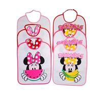 Ellepi bavaglini disney asilo pappa elastico cotone impermeabili (Minnie Grande)