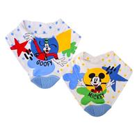 Ellepi Bavaglini Disney Neonato Bandana Bavette Triangolo Dentizione Cotone Bottone Minnie Topolino Mesi Prima Infanzia Allattamento Idea Regalo Mamma Corredo (Topolino)