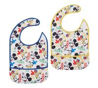 Ellepi Bavaglini Disney Plastificati con Tasca, 2 Pezzi Minnie & Topolino (Topolino)