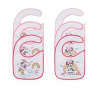 Ellepi Bavaglini Neonato Impermeabili Disney | 6 Pezzi | Cotone/PVC (Minnie)