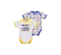 Ellepi Body Disney Mezza Manica Neonato Cotone Minnie Topolino Mesi Neonata Anni Bambino Baby Shower Regali Bambina Bimbo Bimba Intimo Neonati Bodini Maniche Maschio Femmina (3 Mesi, Topolino Giallo)