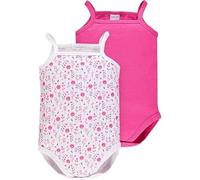 Ellepi body spalla stretta cotone bambina confezione 2 pezzi (Fucsia, 4 anni)
