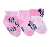 Ellepi Calzini Neonato Disney - Set 3 Paia con Minnie e Topolino, Morbidi in Cotone Naturale (Minnie1, 12-18 Mesi)