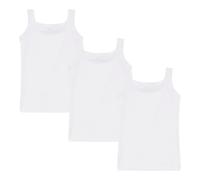 Ellepi Canotte Bambina Spalla Stretta in Cotone Bielastico - Confezione 3 Pezzi 92% Cotone 8% Elastan - Intimo Bambina Morbido e Traspirante, Bianco o Rosa Grigio (BCO, 2 Anni)