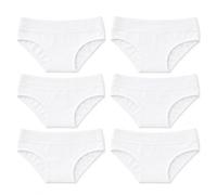 Ellepi Confezione 6 Slip Bambina in Morbido Cotone | Assortimento Bianco o Colorato (7-8A BCO)
