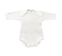 Ellepi Confezione da 2 Body Americano Manica Lunga Neonato NEONATA Cotone GARZATO. Realizzato con Filato in Puro Cotone