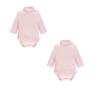 Ellepi Confezione da 2 Body Lupetto Neonato NEONATA, Manica Lunga Cotone GARZATO. Realizzato con Filato in Puro Cotone. Disponibilità Assortimento Personalizzato.
