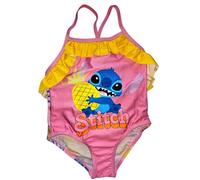 Ellepi Costume Intero Bambina Stitch Disney Mare Piscina 3-7 Anni | Costume Estivo con Stampa Stitch Originale | Costume Nuoto Bambina Cartoon Ufficiale (Stitch 3A Fucsia)