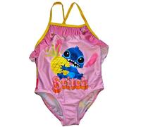 Ellepi Costume Intero Bambina Stitch Disney Mare Piscina 3-7 Anni | Costume Estivo con Stampa Stitch Originale | Costume Nuoto Bambina Cartoon Ufficiale (Stitch 4A Rosa)