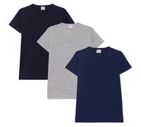 Ellepi Magliette Bambino Cotone Bielastico Collo a V - Set 3 pz (8 Anni, Ass.)