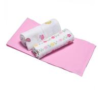 Mussole Disney Minnie Topolino Neonato Ellepi Morbido Cotone Organico Bambini Asciugamani Copertine Lenzuolini Swaddle Panni Telo Fasciatoio Allattamento Culla 70x70 Cm Confezione Regalo (Minnie)