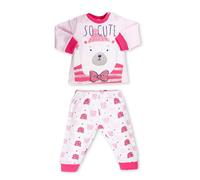 Ellepi Pigiama Bimba Orsetto Rosa e Bianco