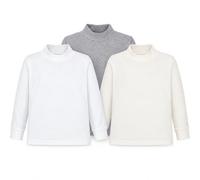 Ellepi Set 3 Maglie Lupetto Bambini 100% Caldo Cotone Manica Lunga