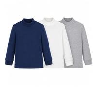 Ellepi Set 3 Maglie Lupetto Bambini 100% Caldo Cotone Manica Lunga