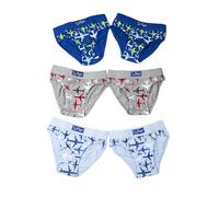 Ellepi Slip Bambino in Cotone 6 Pezzi | Morbidi e Resistenti | Fantasie Colorate Divertenti | 95% Cotone 5% Elastan | Taglie 2/3 - 13/14 Anni (7-8 Anni, Aereo)