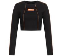 Ellesse Brilla Contenti Donna Maniche Lunghe Ritaglia Superiore Jogging Nero