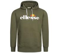 Ellesse Monesiglio Hoody Uomo Casual Sweatshirt Pullover Khaki Nuovo