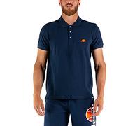 Ellesse Polo Uomo Manica Corta Logo Patch Ricamo 100% Cotone (Blu Navy, XXL, XX_l)