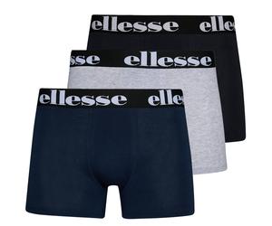Ellesse Remo Boxer Da Uomo Confezione Da 3 Intimo Navy Grigio Nero Nuovo