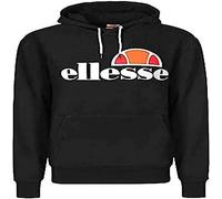 Ellesse Uomo Felpa con cappuccio SL Gottero Pullover, Nero