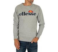 ELLESSE Felpa 'Succiso' grigio scuro / grigio sfumato / arancione / rosso, Taglia XL