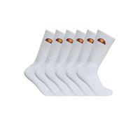 ellesse Tamuna-Confezione da 6 Paia di Calzini, Bianco, 4-8 Unisex-Adulto