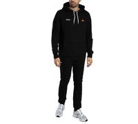 Ellesse Uomo Tuta con cappuccio e pullover Traccota, Nero
