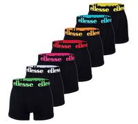 Ellesse Yema, boxer da uomo, confezione da 7 pezzi, con logo, senza intervento, cotone elasticizzato, Nero/Mutli2, L
