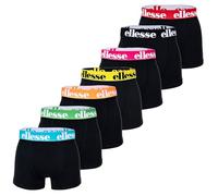 Ellesse Yema, boxer da uomo, confezione da 7 pezzi, con logo, senza intervento, cotone elasticizzato, Nero/Mutli1, XL