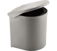 Elletipi - Bidone Girevole da 10 Litri Colore Grigio PP602/1 Ring