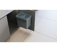 Elletipi Easy 2.0 PBD SG SG22 CR Pattumiera in plastica riciclata,per ogni ambiente,Capacità 12 litri completo di coperchio FLIP UP.Fissaggio su qualsiasi superfice tramite 4 viti autoforanti.