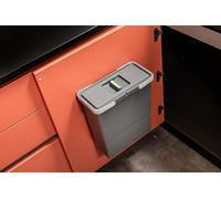 Elletipi Easy 2.0 PBD SP SS34 Pattumiera in plastica riciclata,per ogni ambiente, Capacità 12 litri completo di coperchio.Fissaggio semplice su qualsiasi superfice tramite 4 viti autoforanti.