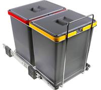 Elletipi Pattumiera Raccolta Differenziata Estraibile Bidoni 18+18 Lt PF01 34B2