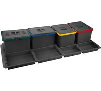 Pattumiera Raccolta Differenziata Sottolavello 4x12 Lt PTC22 12050 1F Elletipi