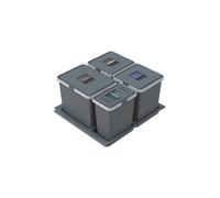 Elletipi PTC28 06050 2F C97 PPV Pattumiera Differenziata da Cassetto, Plastica,