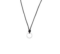 Elli 0107642612_45 - Collana da donna, argento sterling 925 e pelle, 450 mm