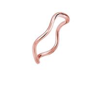 Elli 0604791817 - Anello da donna a onde, in argento 925 e Argento, 5, colore: Oro rosa, cod. 0604791817_58