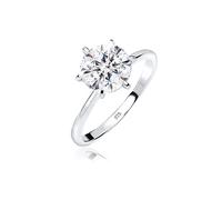 ELLI Anello argento / trasparente, Taglia 52