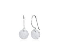 Elli - Orecchini Pendenti Geo Placchetta Minimale Tendenza Smorto in Argento Sterling 925 1 pieces female