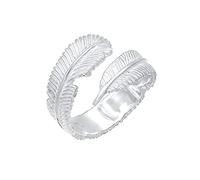 Anello Elli Donna Motivo Piume Tendenza in Argento Sterling 925