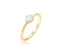 Elli - Banda di Base Geo con Opale Sintetico in Argento Sterling 925 Anelli 1 pieces female