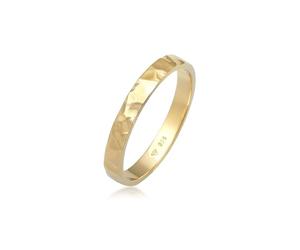 Elli Anelli Donne Banda di base tendenza fine martellata in argento sterlino 925