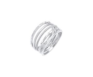 Elli Anelli Donne Set Banda Impilamento Minimale Tendenza Blogger di Base in Argento Sterlino 925