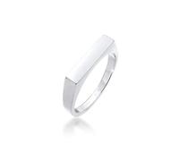 Elli Anelli Donne Sigello Quadrato Design Geo di Base in Argento Sterlino 925