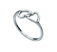 Elli Anelli Donne Simbolo Cuore collegato in argento sterlino 925