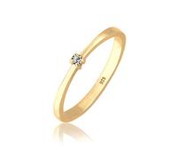 Elli Anelli Solitario da donna con cristalli in Argento 925